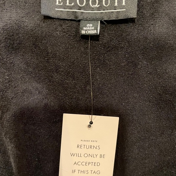 Eloquii Black Leather Women's Jacket - Picture 8 of 8